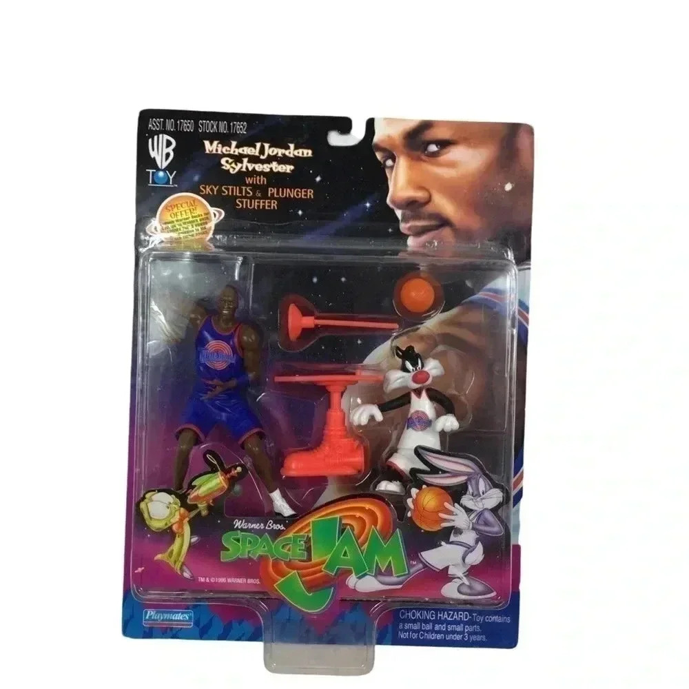 NWOT Vintage 1996 Michael Jordan Sylvester Space Jam action figure